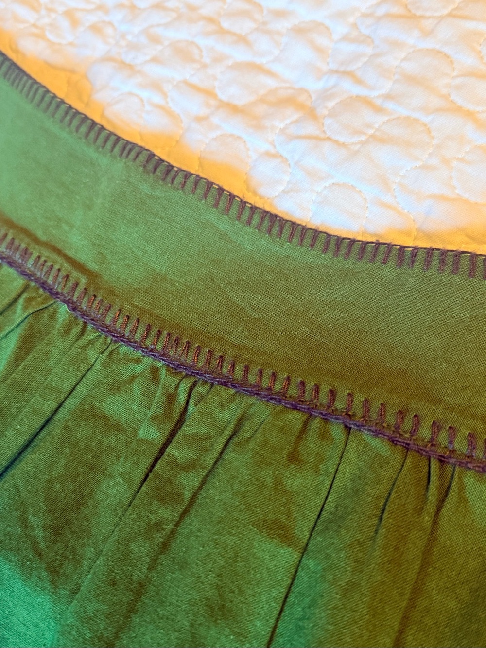 🌱NWT - Sezane x Bazizst Siloe midi skirt - Floral Embroidered - size 6 - Picture 7 of 12